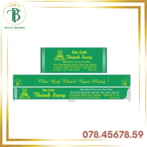In Bao Đũa - Khăn Lạnh - Bao Bì Tâm Bình