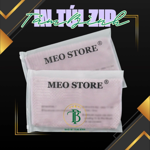 In Túi Zip Khóa Kéo - Bao Bì Tâm Bình