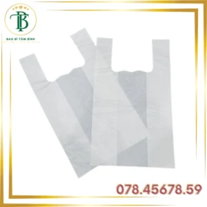 Túi Siêu Thị trơn màu Trắng Sữa - Bao Bì Tâm Bình