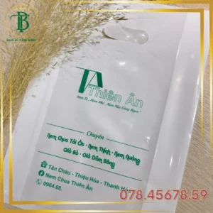 In Túi PE Hột Xoài - Màu Trắng Sữa - Bao Bì Tâm Bình