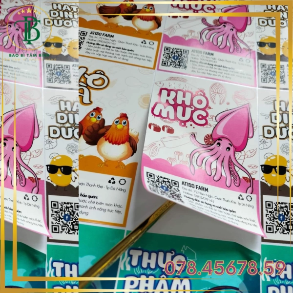 In Tem dán đẹp - Bao Bì Tâm Bình