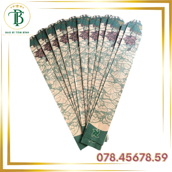 In Bao Đũa Hoa Văn Đẹp - Bao Bì Tâm Bình