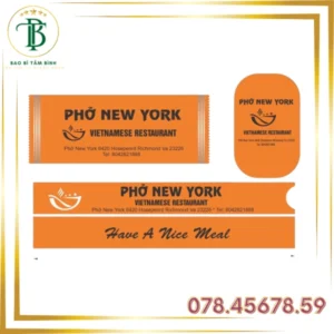 In Bao Đũa - Khăn Lạnh Theo Thiết Kế - Bao Bì Tâm Bình